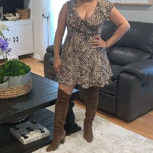 Free People French Quarter Wrap Mini Dress Medium